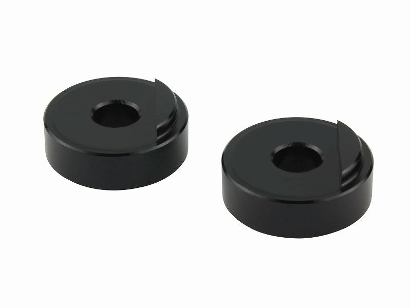 Half-Moon Bar End Spacer Black M6 For Yamaha Vehicles, 2 Pieces