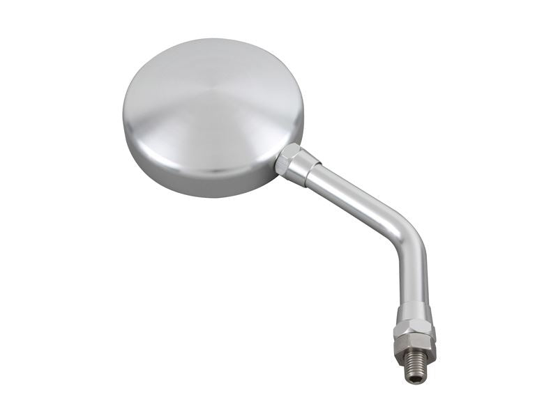 Machined Z2 Type Mirror Short Stay Silver 10mm-P1.25 Left/Right Universal