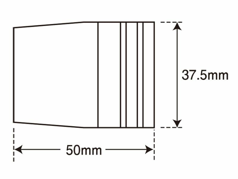 アウターカバー 片側 ウルトラヘビーバーエンドタイプ1/M8用 レッド 1個入 補修部品