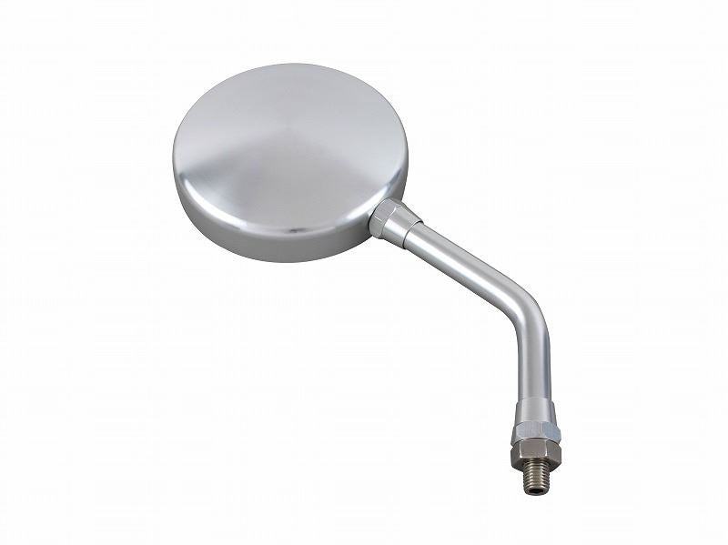 Machined Z2 Type Mirror, Short Stem, Silver, 10mm-P1.25, Large Type/Universal Left and Right, 1 pc.