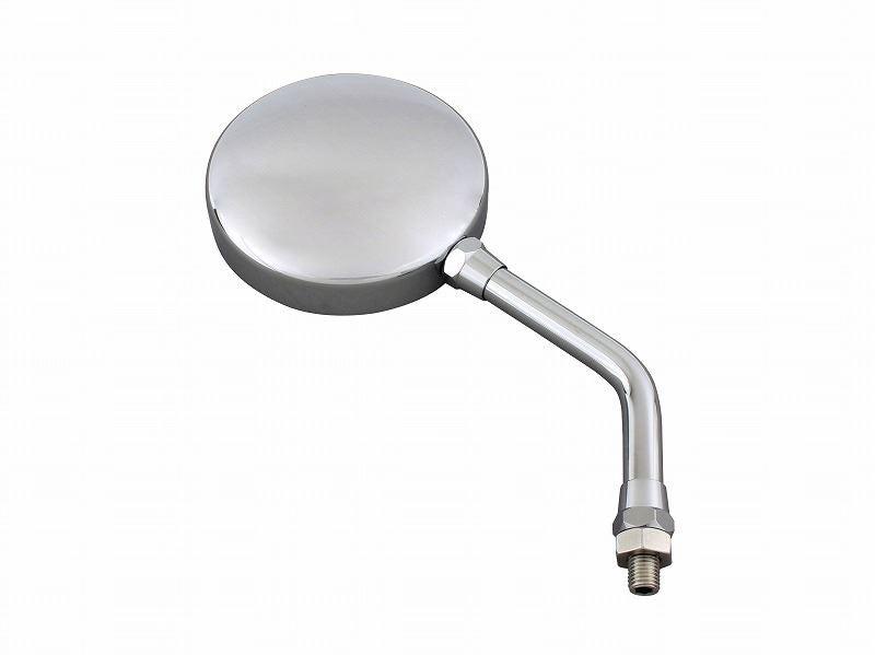 Machined Z2 Type Mirror, Short Stem, Chrome Plated, 10mm-P1.25, Large Type/Ambidextrous, 1 Piece