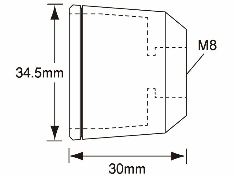 アウターカバー ミドルウェイトバーエンドM6用 ブルーベリー 補修部品