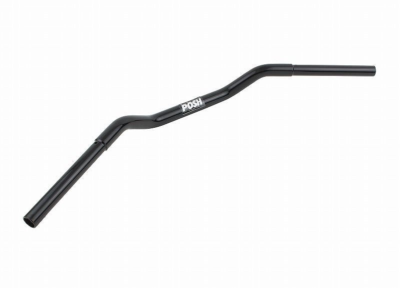 コンチハンドルスチール ブラックメッキ W650(ALL) ハンドルバー