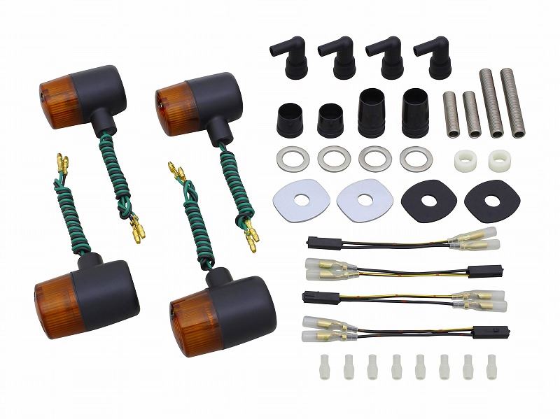 Classic Turn Signals Black/Orange 71 Type W800
