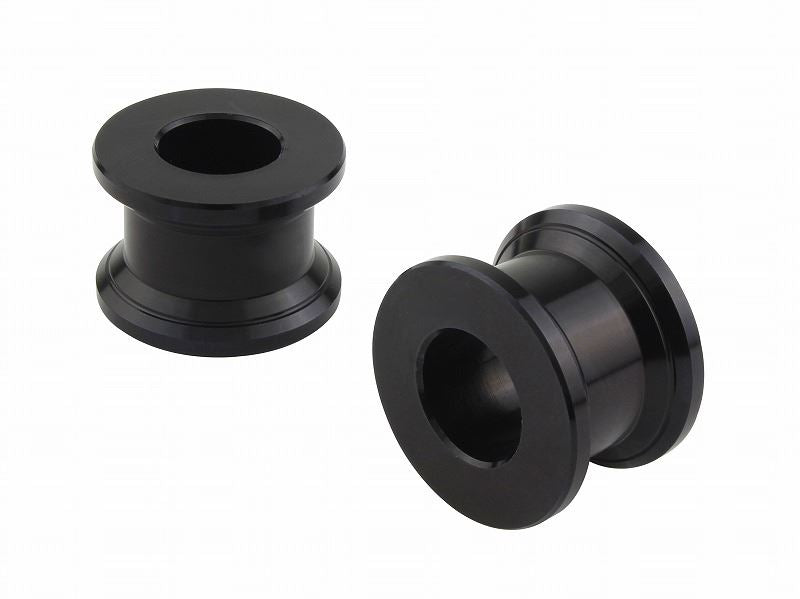 Aluminum color spool, black, M10/10mm thick, 2 pieces