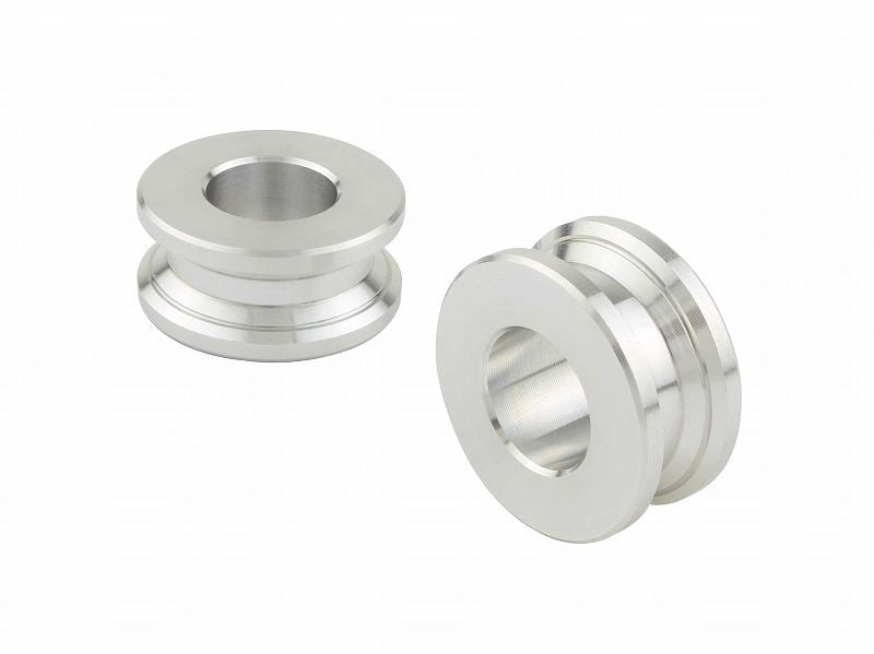 アルミカラースプール シルバー M10/厚み10mm 2個入り