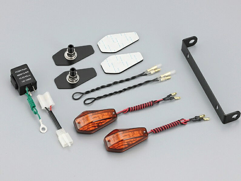 Aero LED Turn Signal Universal Rear Kit Streamline Smoked Lens