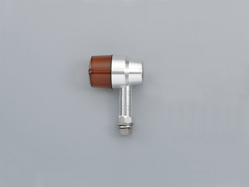 Machined Aluminum Turn Signals Semi-Universal Set Superbike Mini Type Black Anodized Body/Orange Lens