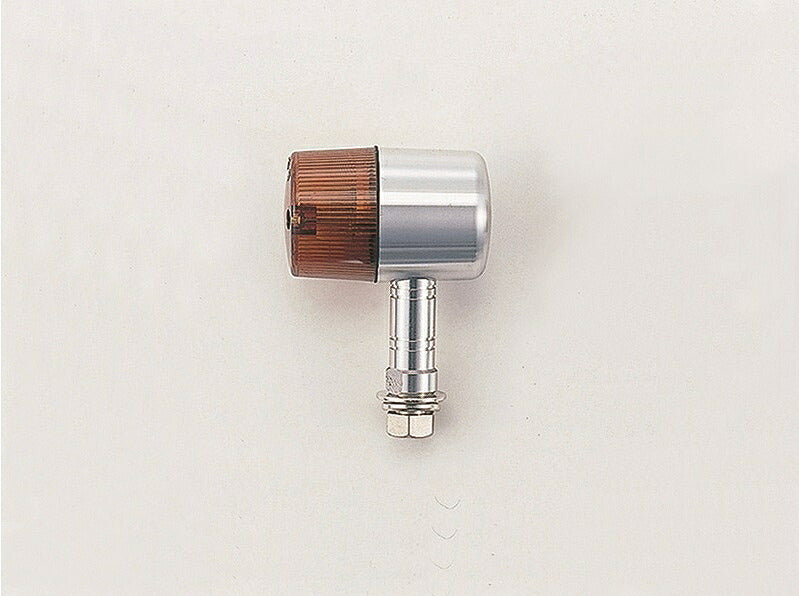 Bulb Type Blinker Set, Middle Machined Superbike Type, Silver Body/Clear Lens CB1100