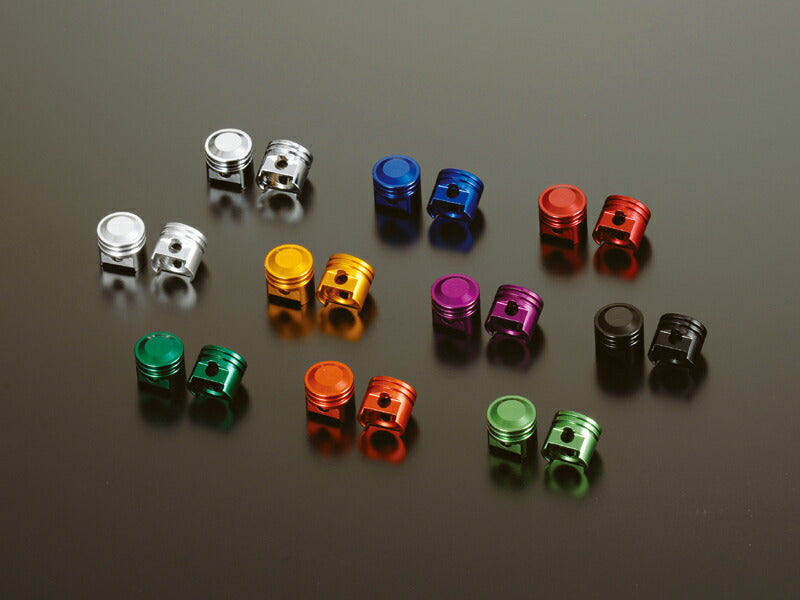 ビックボアピストンエアーバルブキャップ ユニバーサル ライムグリーン