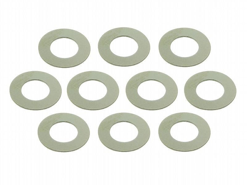 Stainless Spacer Shims for M6, 0.5mm Thick, Pack of 10