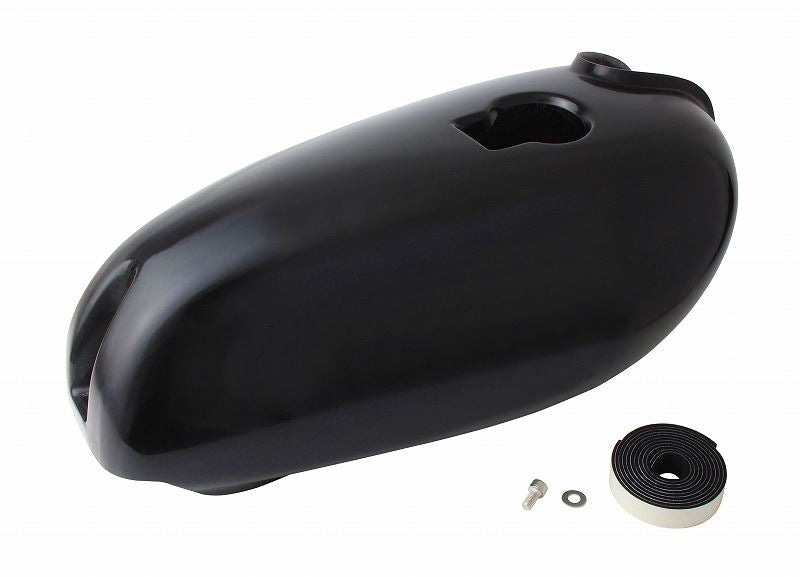 カフェ・フォータンクカバー 黒ゲルコート仕上げ SR400/500
