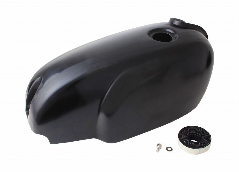 Cafe Five Tank Cover, black gel coat finish, SR400/500