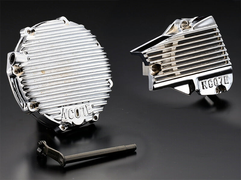 NC07クラッチカバー\U0026スプロケカバーセット イージークラッチレリーズ付 メッキ/ブラック 1セット CBX400F
