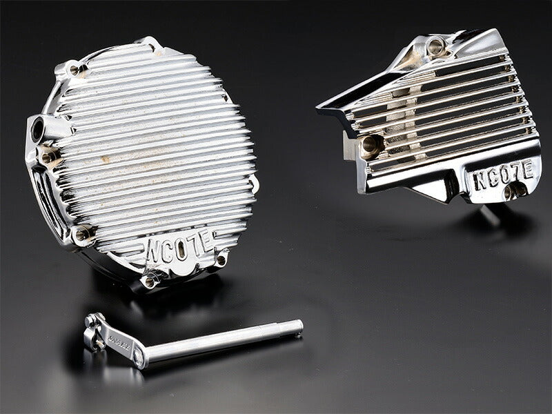 NC07クラッチカバー\U0026スプロケカバーセット イージークラッチレリーズ付 メッキ/メッキ 1セット CBX400F