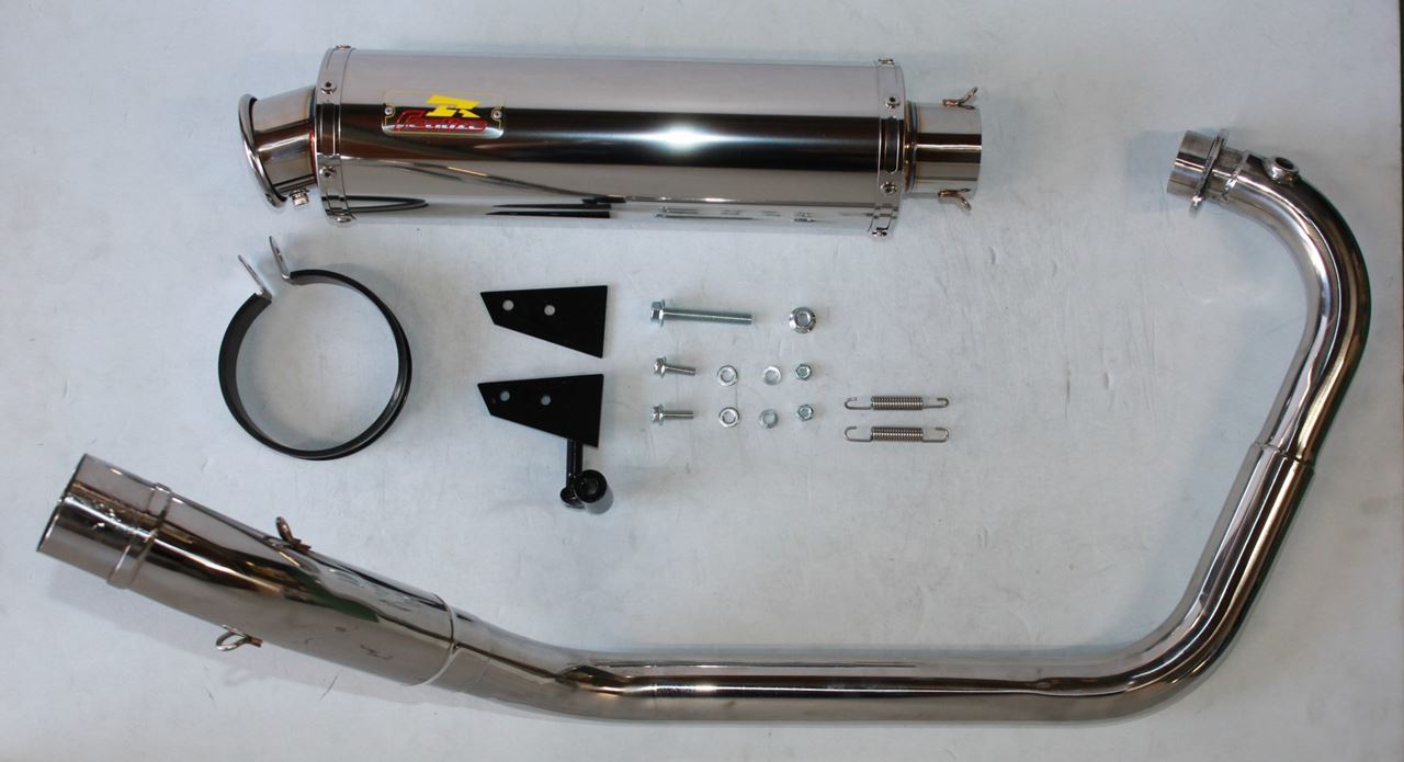 22Racing Stainless Steel Exhaust System Gixxer 150 8BK-ED131