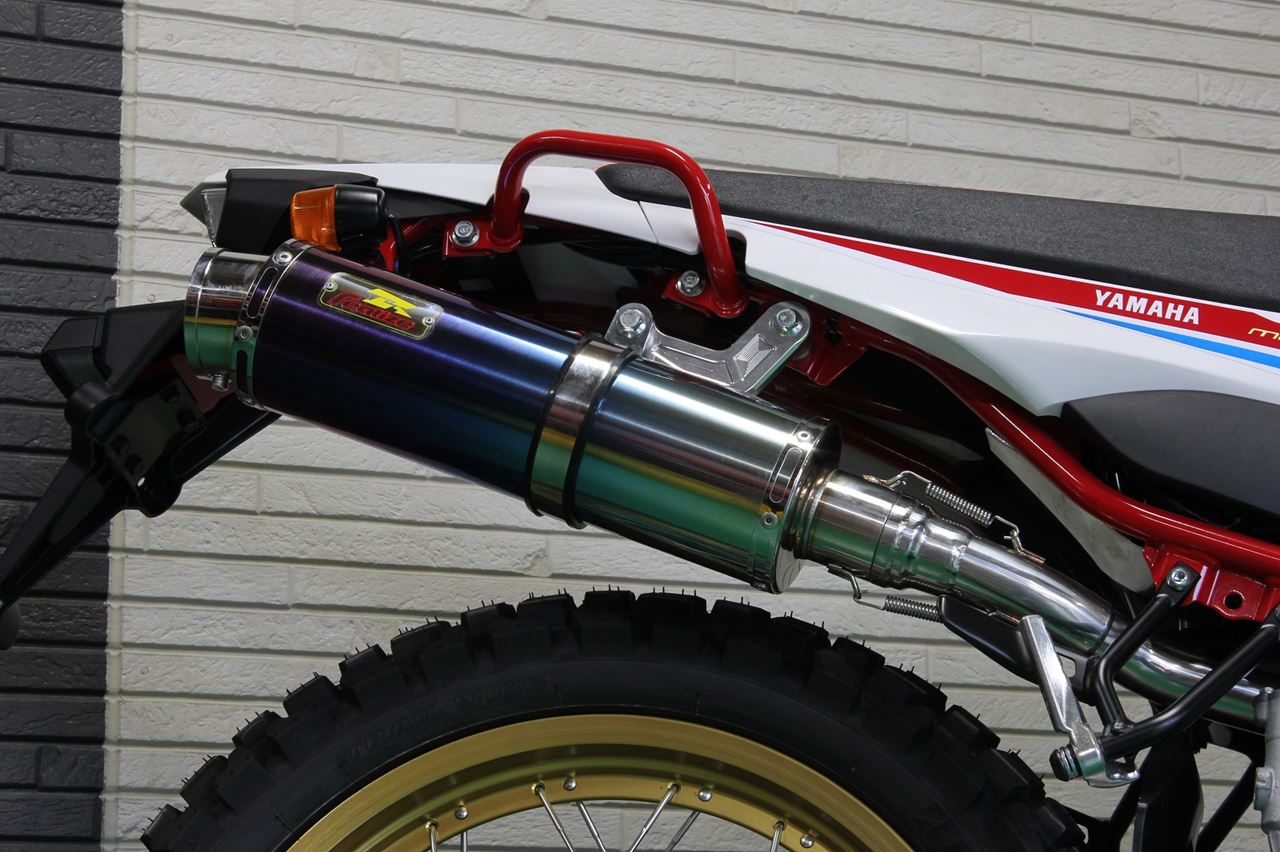 ARIA アリア チタン マフラー タイプS(スラッシュエンド) セロー250 2BK-DG31J