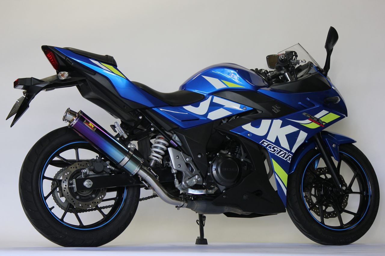 ARIA アリア チタン マフラー タイプC(カールエンド) GSX250R 2BK 