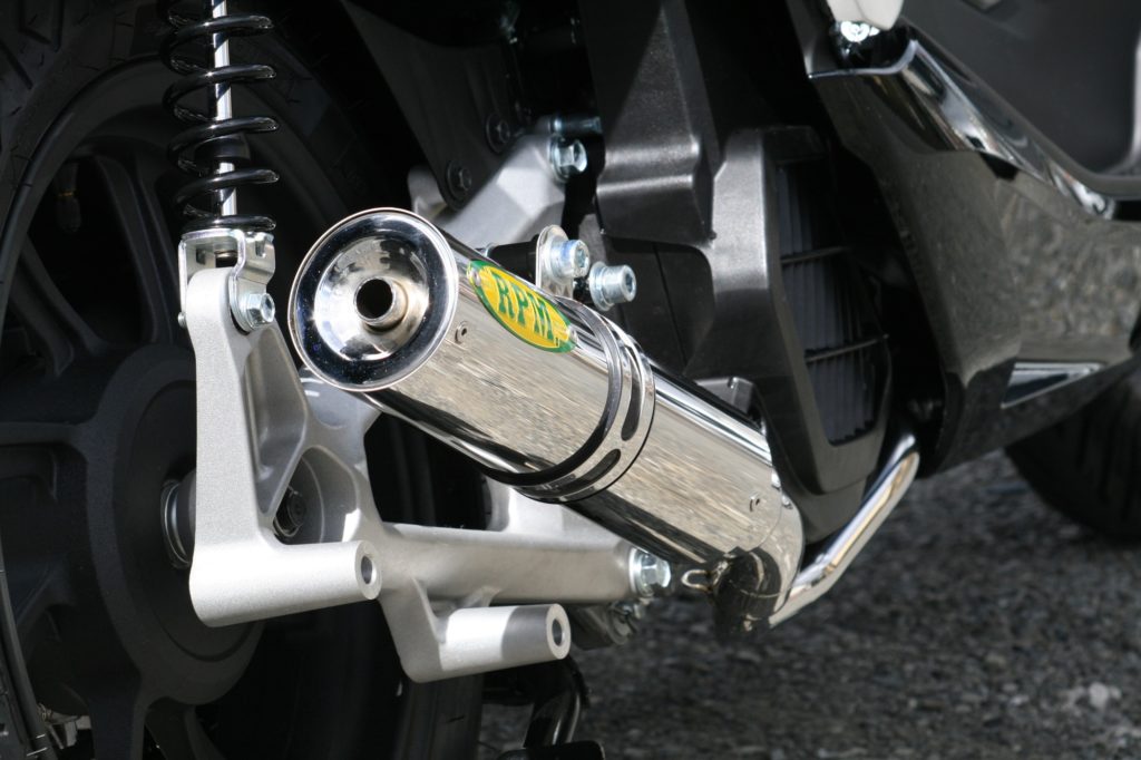 Muffler, Full Exhaust, Stainless Steel, φ77×300 PCX