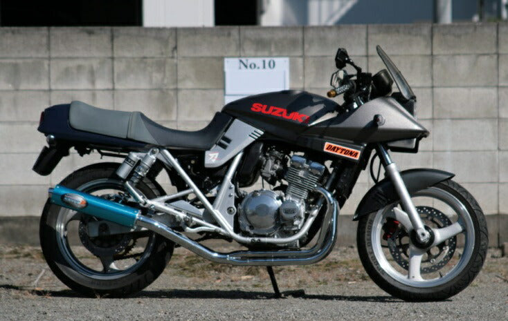 4513-01 マフラー SNIPER スナイパー フルエキゾースト アルミブルーアルマイト φ93×390 GSX250S