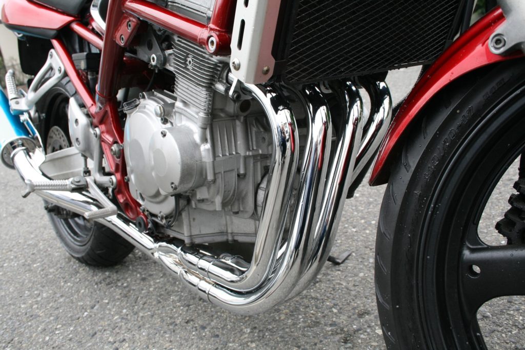 4532-01 マフラー SNIPER スナイパー アルミブルーアルマイト φ93×390 BANDIT250 バンディット250