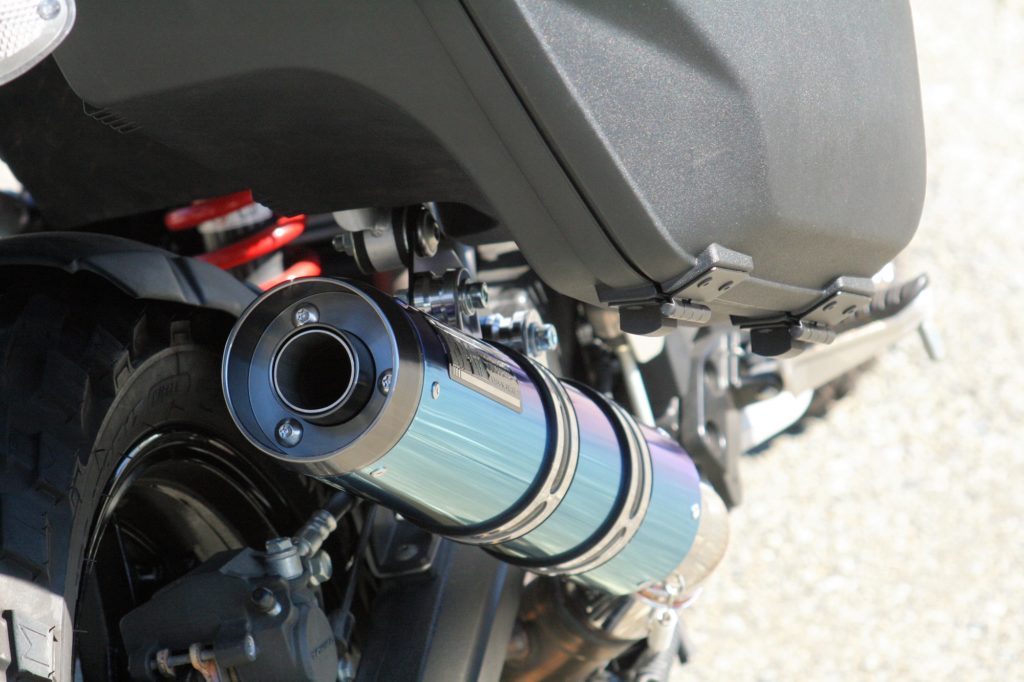 マフラー RPM-LUXE スリップオン ブルーチタン φ90×400 V-Strom1000 V-ストローム1000