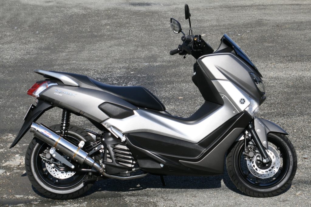 マフラー 80D-RAPTOR フルエキゾースト ブルーチタン φ100×370 NMAX155 エヌマックス155
