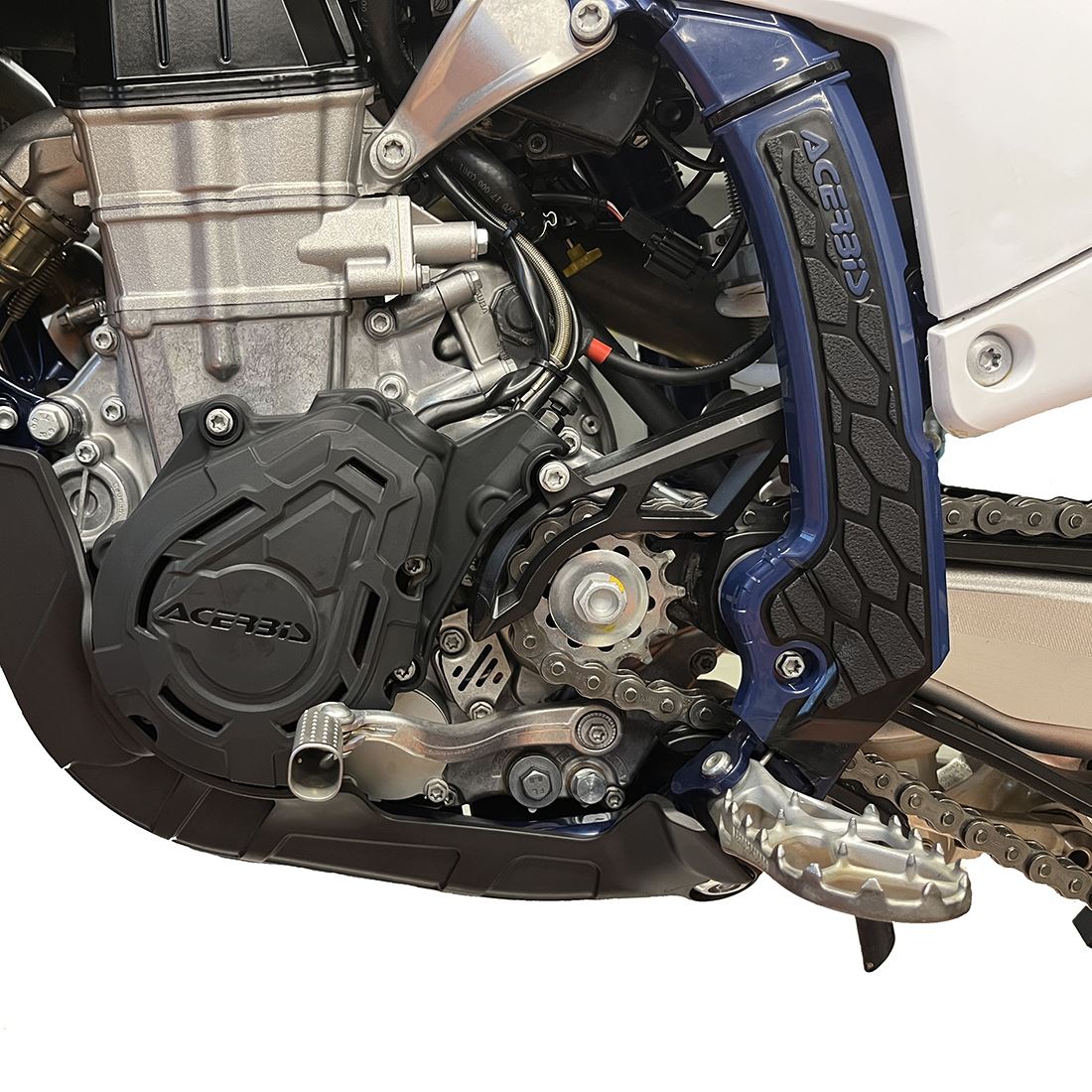 X-GRIP Frame Guards Blue/White Husqvarna