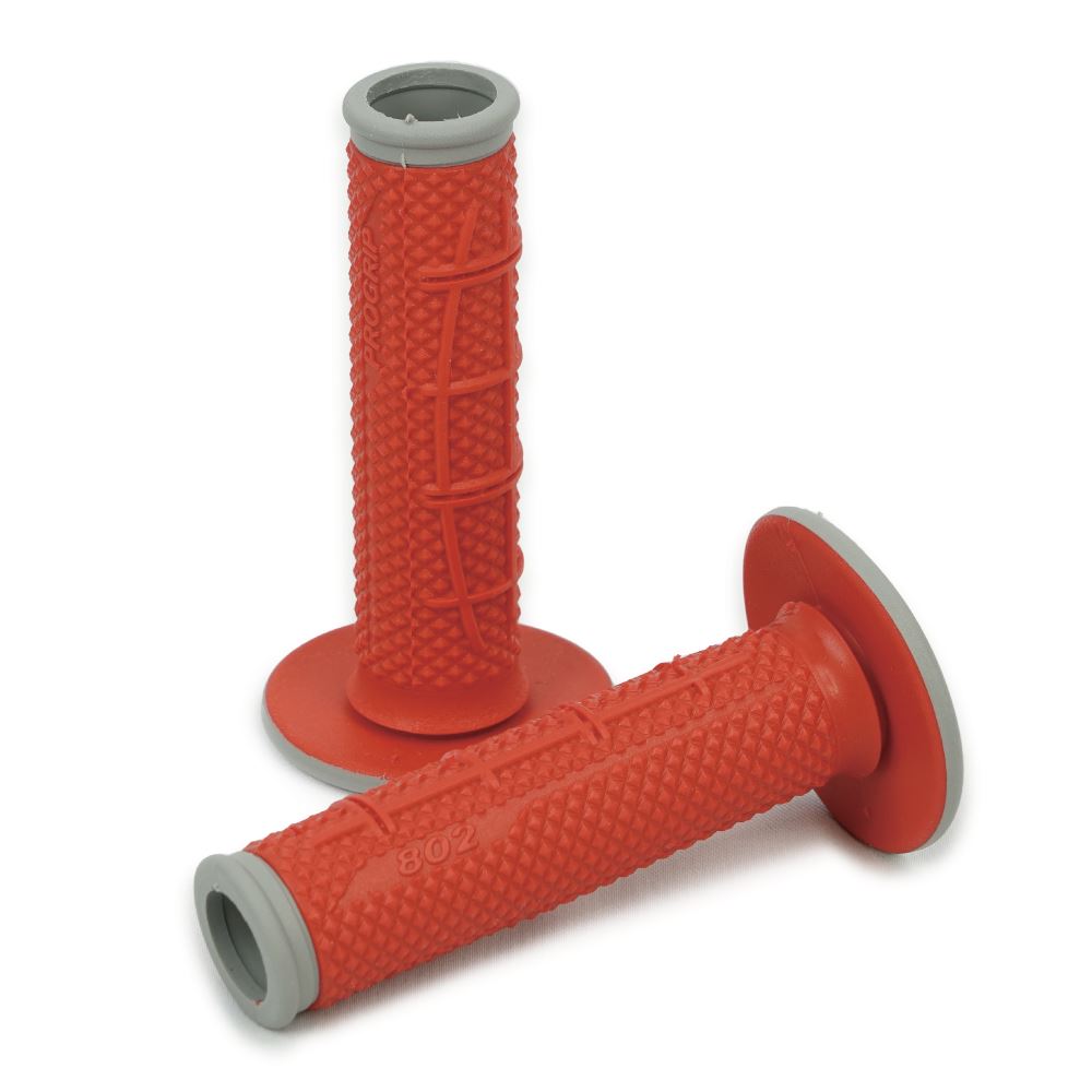 クロスグリップ グレー/レッド 118mm