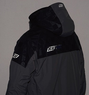 Dualtex Warm Parka M-size Twin Material Black/Y. Blue