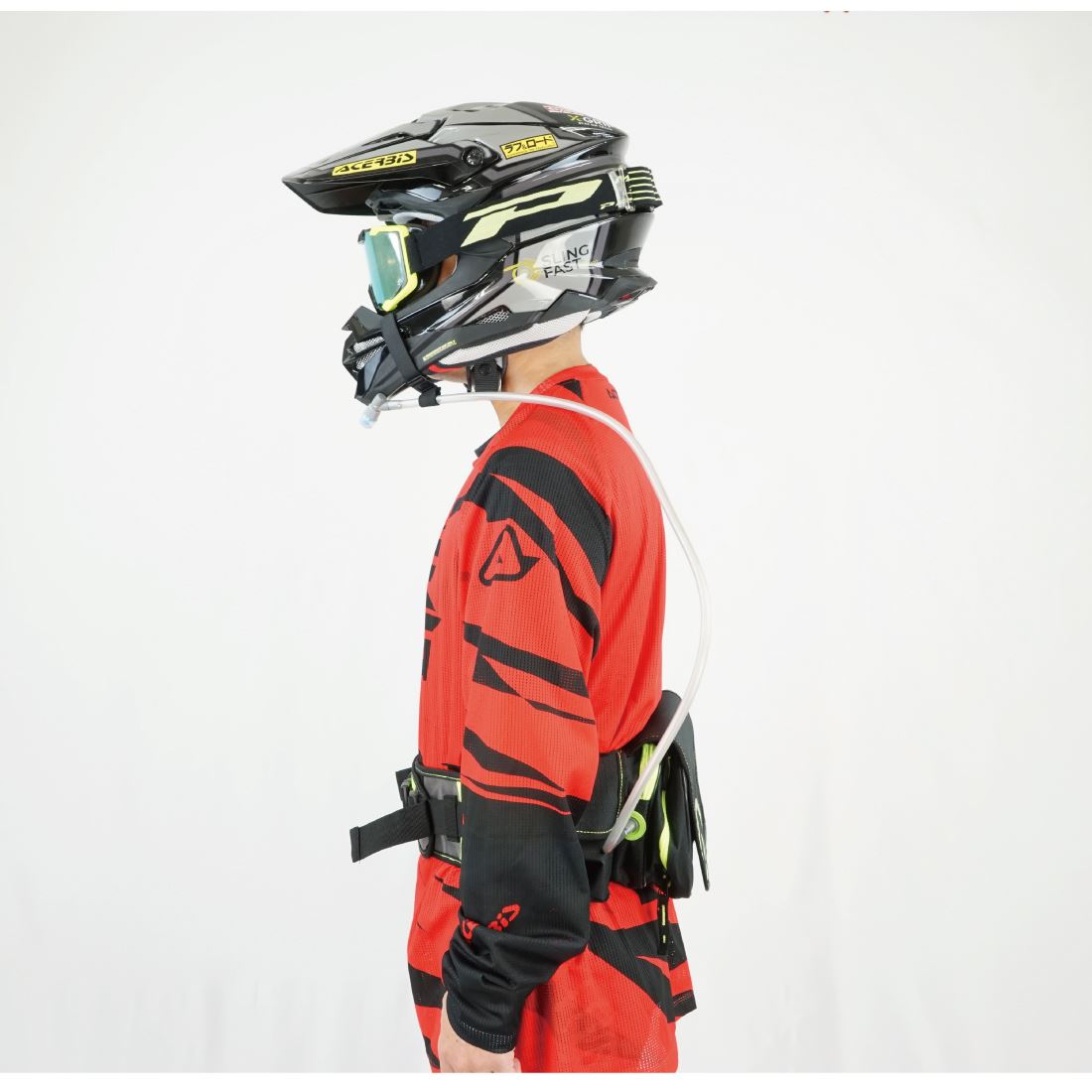 ハイドレーションチューブベルト ブラック 1本