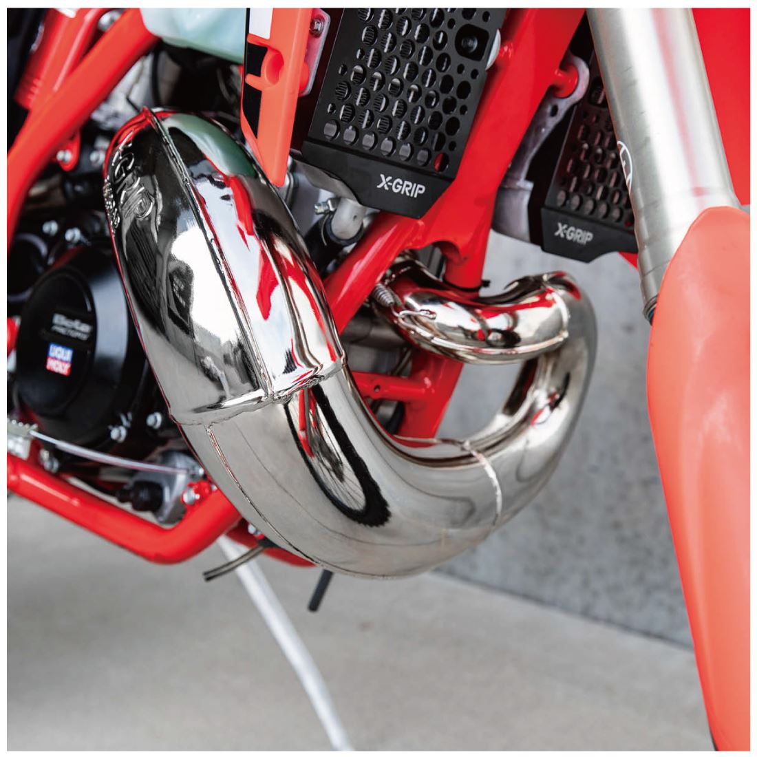 エキゾーストパイプ チャンバー シャイニー RR250-300