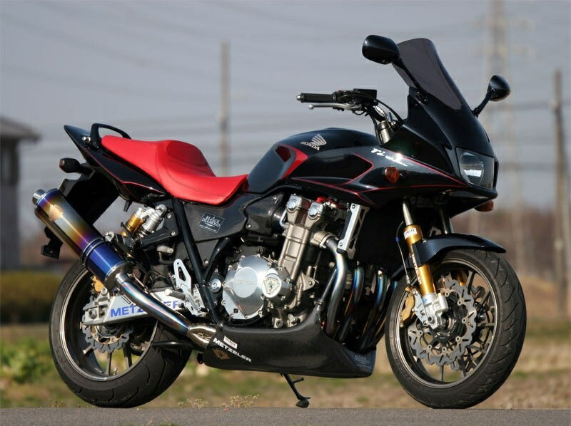 ワイバン シングルタイプマフラー チタンオーバルドラッグブルーサイレンサー CB1300SF/CB1300SB