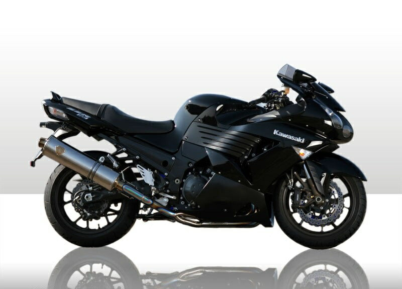 Wyvern Single Type Exhaust Titanium Oval Silencer ZX-14