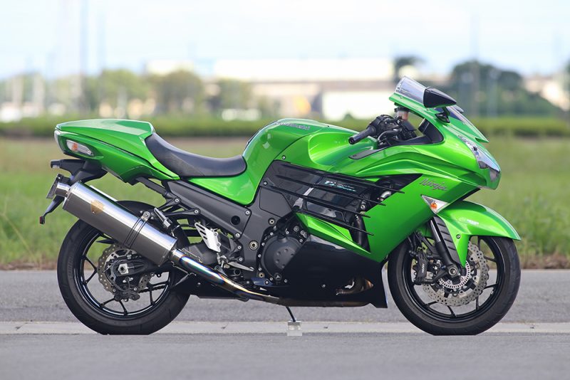 ワイバン スリップオンタイプマフラー チタンクロスオーバルサイレンサー ニンジャ ZX-14R