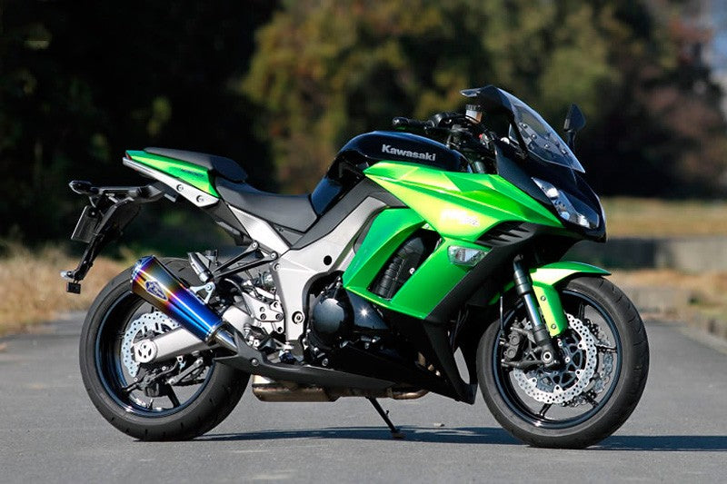 ワイバン リアルスペック スリップオンマフラー チタンドラッグブルーサイレンサー ニンジャ 1000/Z1000
