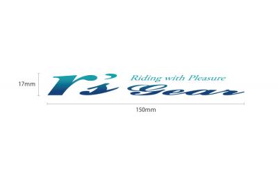 Logo Sticker Turquoise x Navy