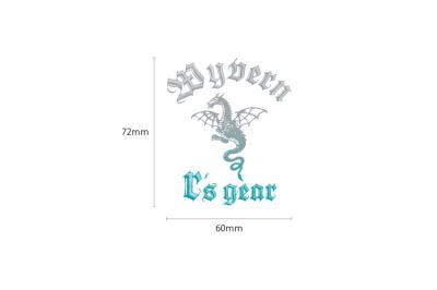 エンブレムステッカー シルバー×ターコイズ