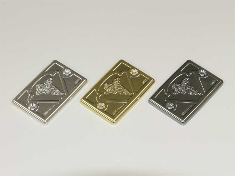 Master Cylinder Cap Wyvern Emblem Type Gold for Kawasaki/Yamaha Universal