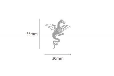 Wyvern Mini Sticker, right-facing (for right side)