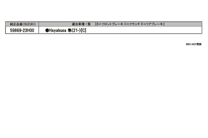 マスターシリンダーガード(クラッチ側) 029S クリアシルバー 59869-23H00 スズキ カバー 保護 カス