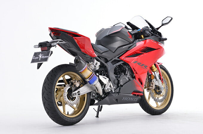 リアルスペック スリップオン マフラー タイプS チタンドラッグブルー カーボンエンド CBR250RR 軽量 サイレンサー