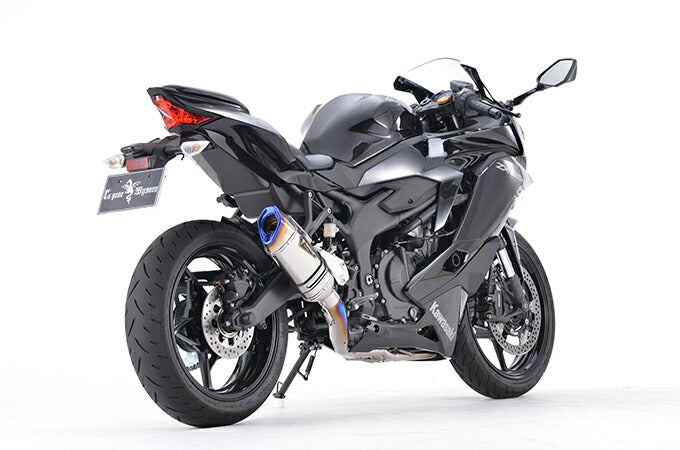 リアルスペック マフラー シングル チタンポリッシュ Ninja ニンジャ ZX-25R/SE/SE KRT EDITION 軽量 サイレンサー