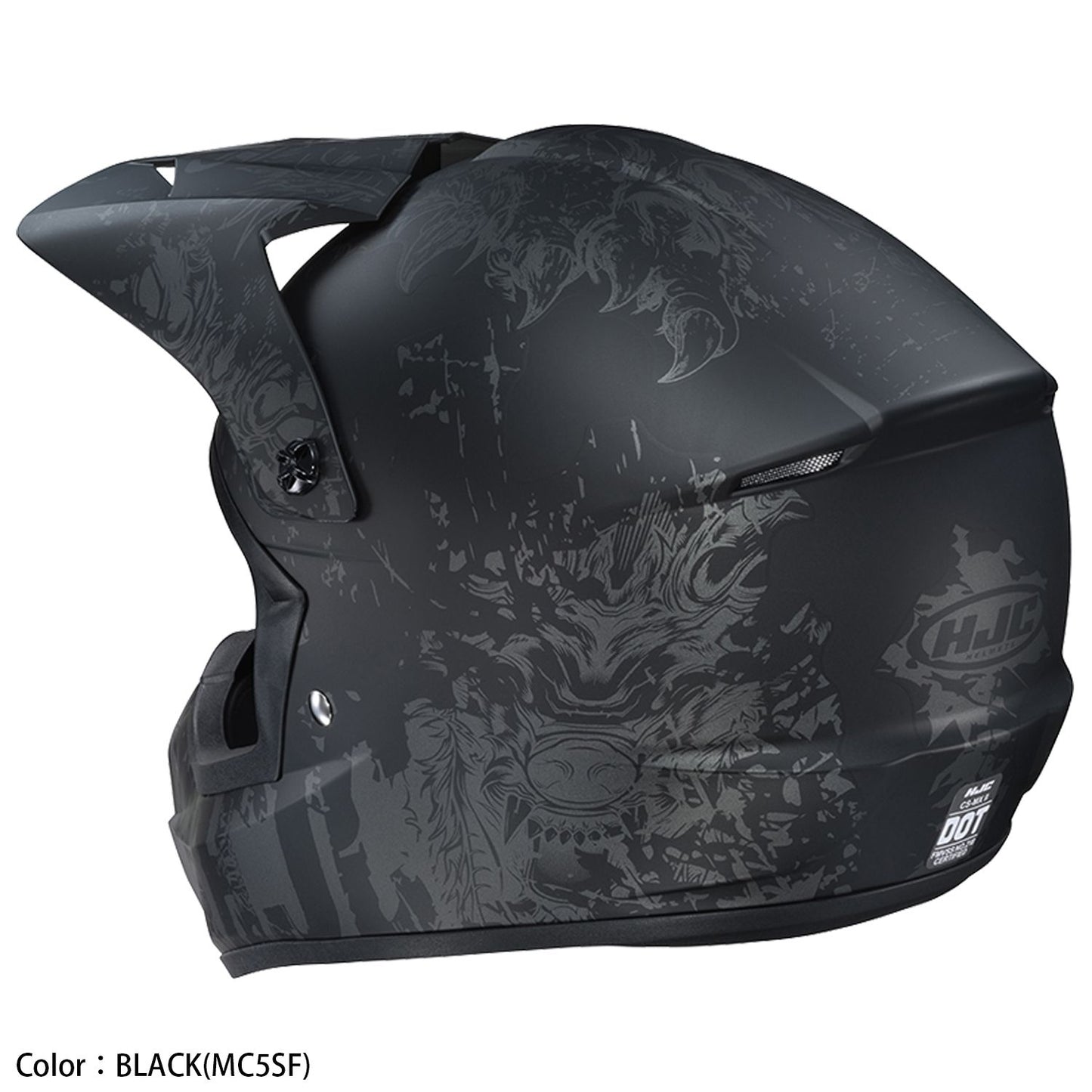 HJH213 CS-MXII Creeper Full-Face Helmet White S Size