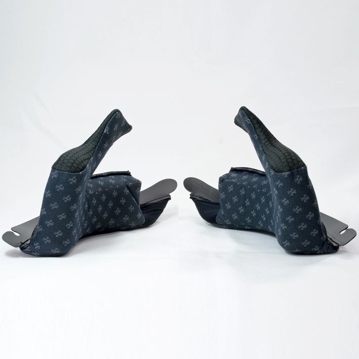 HJP433 チークパッド グレー(プリントロゴ) 20mm(S-XL) RPHA11 オプション ヘルメット用補修部品