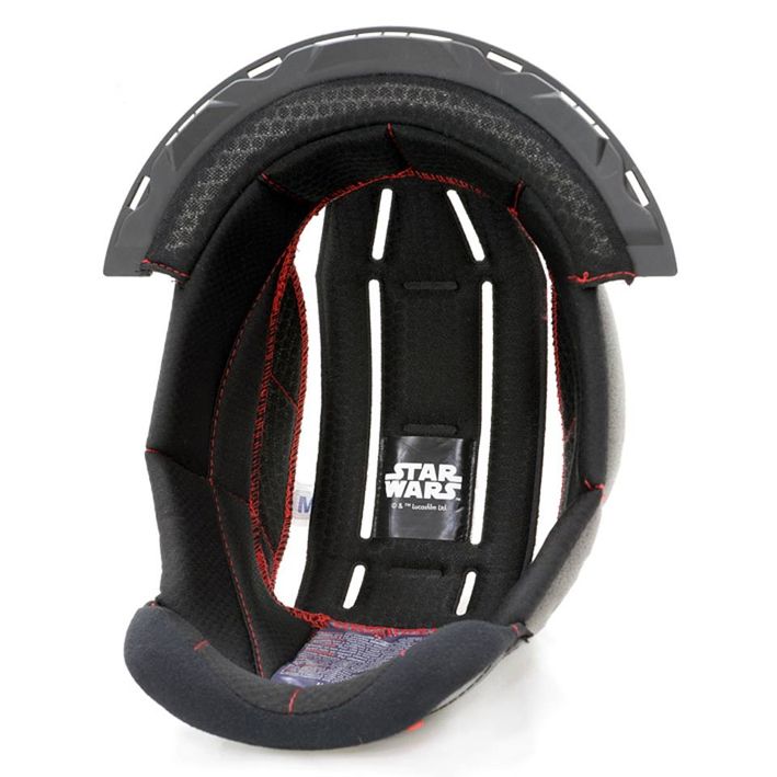 HJP447 インナーライナー ブラック(無地)/レッドステッチ XL(12mm) RPHA11 カイロ レン 標準 ヘルメット用補修部品