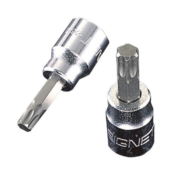 (#22530)3/8DR T-30 ヘクスローブビットソケット 差込角(\"SQ):3/8 サイズ:T30 先端部外径(mm):5.52 対応ねじサイズ(mm):M6・7 全長(L1;mm):49 軸長(L2;mm):23 外径(D;mm):17.8 ヘクスローブネジ用T型ビットソケット