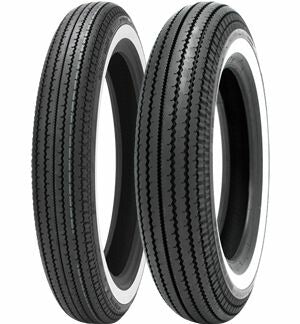 E270 フロント/リア 4.00-18 64H WW ホワイトウォール TT チューブタイプ バイアス 1本入