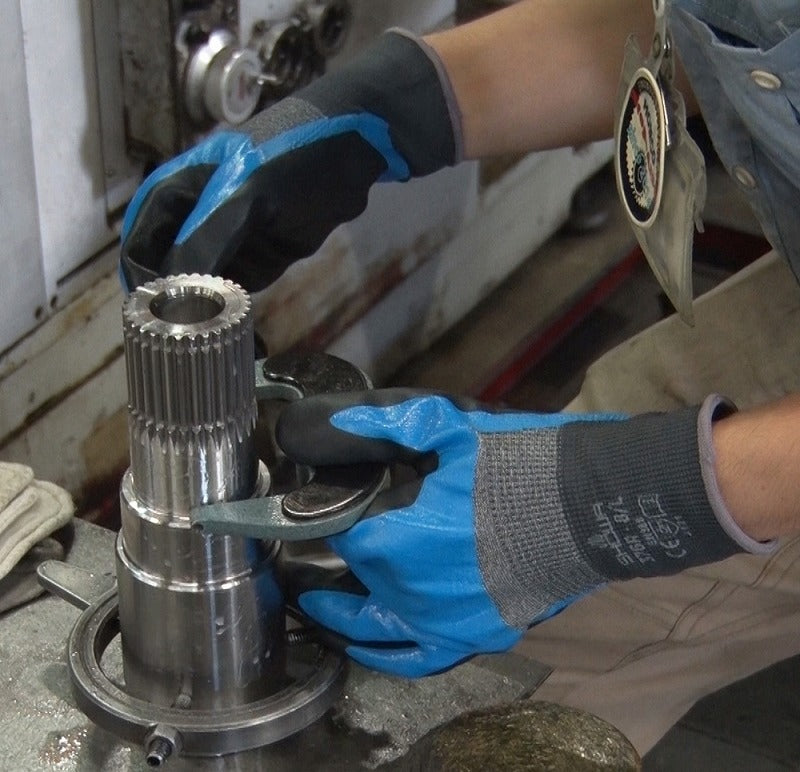 HOLDホールド オイル\U0026ナックル ブルー 青 Lサイズ 1双