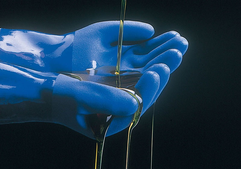 耐油ロング ブルー 青 LL/XLサイズ 1双